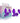 Cheeky Charms Vibrating Metal Plug Purple Medium W/ Remote