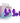 Cheeky Charms Vibrating Metal Plug Purple Medium W/ Remote