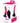 Duo Silicone Dildo (non Vibrating) With Harness Pink/purple
