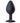 Cloud 9 Gems Black Silicone Anal Plug Medium