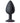 Cloud 9 Gems Black Silicone Anal Plug Large