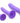 Strap U Tri Play 3 Pc Silicone Dildo Set Purple