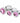Booty Sparks Pink Gem Glass Anal Plug Set