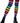 Acrylic Rainbow Stripe Thigh High Socks - Multicolor - One Size