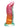 Alien Nation Neptune Silicone Dildo - Magenta/Orange/Purple