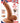 All American Mini Whoppers Curved Dildo with Balls Latin - Caramel - 5in