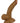 All American Mini Whoppers Curved Dildo with Balls Latin - Caramel - 5in
