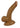 All American Mini Whoppers Curved Dildo with Balls Latin - Caramel - 5in