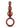 Anal Adventures Matrix Beaded Loop Silicone Plug - Brown/Copper