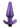 Anal Adventures Matrix Interstellar Plug Rechargeable Silicone Anal Plug - Astro - Purple/Violet