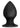 Anal Adventures Platinum Silicone Anal Stout Plug - Black - Large
