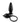 Anal Fantasy Collection Inflatable Silicone Plug - Black - 4.25in