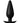 Anal Fantasy Elite Collection Small Weighted Silicone Plug Waterproof - Black - Small - 4.1in/4.4oz