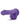 Au Naturel Bold Delight Dildo with Suction Cup - Purple - 6in