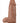 Au Naturel Chub Dildo with Suction Cup - Caramel - 10in
