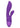 Aura Dual Lover Dual Vibrating Silicone USB Rechargeable Waterproof - Purple