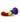 Avant Pride P1 Freedom Silicone Dildo - Multicolor - 6in