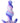 Avant Twilight Blue Silicone Anal Plug - Blue/White