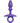 B Vibe Butties Dart Silicone Anal Plug - Purple