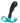 B-Vibe P-Spot Curl Silicone Prostate Massager - Black/Teal