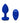 B-Vibe Vibrating Jewel Plug Rechargeable Silicone Anal Plug with Remote - Navy Blue - Large/XLarge