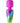 Bang! Rainbow Mini Wand Rechargeable Silicone Vibrator - Multicolor