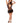 Barely Bare Halter Teddy and Skirt - Black - One Size
