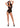 Barely Bare Tie-Back Baby Doll Teddy and Thong - Black - One Size