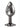 Black Gem Anal Plug - Black/Metal - Small
