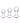 Bling Bling Glass Anal Training Kit - Clear - 3 Piece