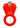 Bling Pop Vibarting Cock Ring - Red