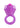 Bling Pop Vibrating Cock Ring - Purple