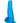Blue Line Suction Cup Dildo with Balls - Blue - 5.75in