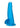 Blue Line Suction Cup Dildo with Balls - Blue - 5.75in