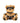 Bondage Bearz Charlie Chains Stuffed Animal - Black/Brown