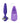 Booty Call Booty Glider Silicone Vibrating Butt Plug with Remote Control - Purple