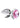 Booty Sparks Pink Gem Glass Anal Plug - Clear/Pink - Large