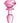Booty Sparks Pink Rose Glass Anal Plug - Pink - Small