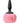 Bunny Tails Mini Silicone Butt Plug - Pink Fur - Black/Pink