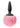 Bunny Tails Mini Silicone Butt Plug - Pink Fur - Black/Pink