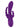 California Dreaming Long Beach Bootylicious Rechargeable Silicone Dual Penetrating Rabbit Vibrator - Purple