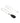 Charmed 10x Vibrating Silicone Teardrop Necklace Rechargeable Stimulator - Black/Silver