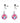 Charmed Silicone Light-Up Nipple Clamps - Pink