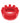 Cock-Lug Silicone Lugged Cock Ring - Red