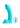 Colours Curve Silicone Vibrating Dildo with Remote Control - Teal - 6in