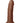 Colours Dual Density Girth Silicone Dildo - Chocolate - 7in