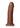 Colours Dual Density Girth Silicone Dildo - Chocolate - 7in