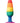 Colours Pleasure Plug Pride Edition Silicone Butt Plug - Multicolor/Rainbow - Small