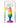 Colours Pleasure Plug Pride Edition Silicone Butt Plug - Multicolor/Rainbow - Small