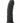 Colours Girth Silicone Dildo - Black - 7in
